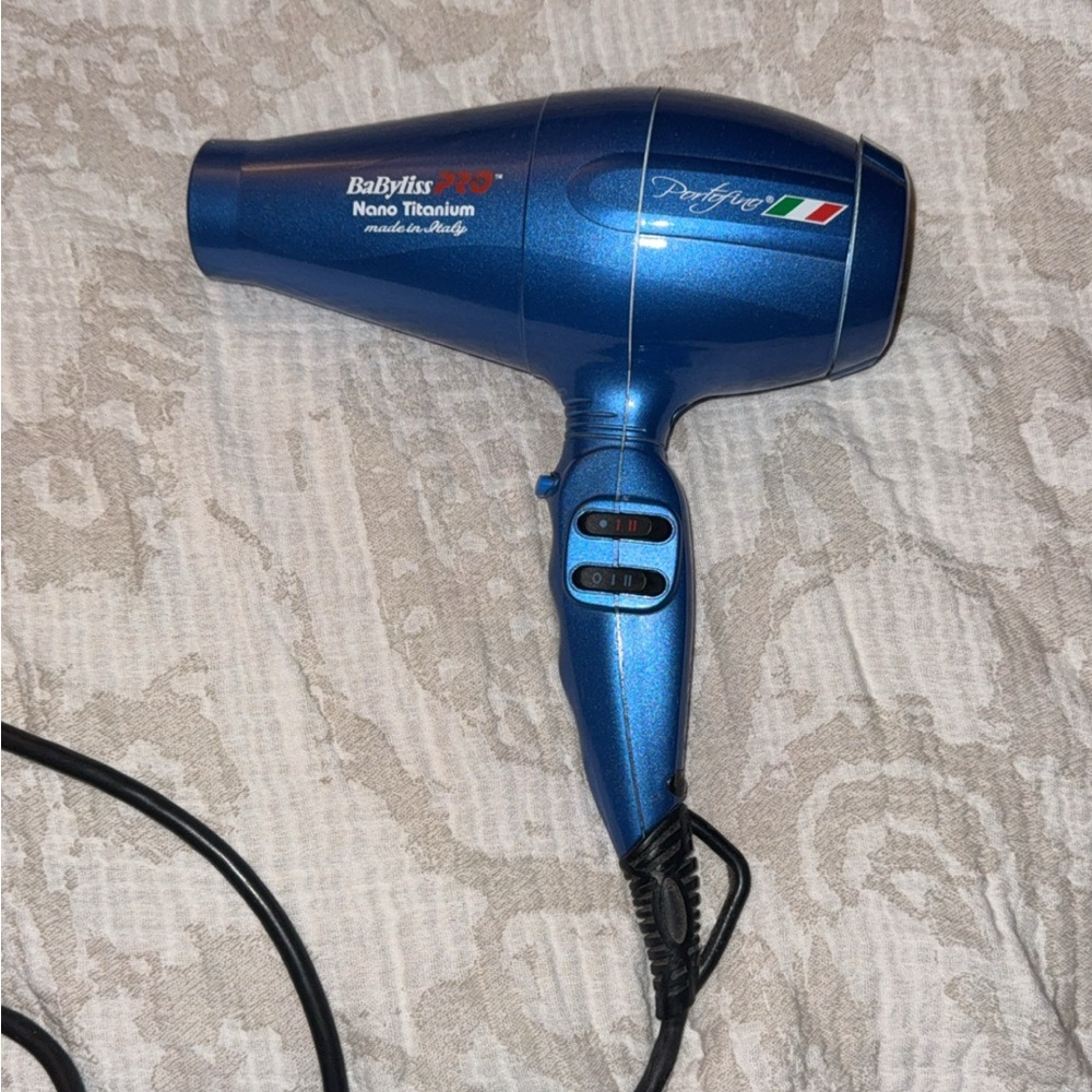 BaByliss Pro Nano Titanium Hair Dryer - Blue